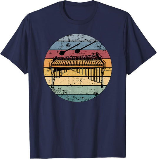Marimba Retro Marimba Player Marimba Lover Marimbist T-Shirt - T-Shirt | Navy
