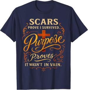 Faith Women Men's Religious Christian Gifts for Survivors T-Shirt - T-Shirt | Navy