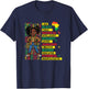 I Am Black Child Magical Intelligent African Girl Girls Kids T-Shirt - T-Shirt | Navy
