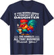 If You Wanna Argue Contact My Daughter She Handles All That T-Shirt - T-Shirt | Navy