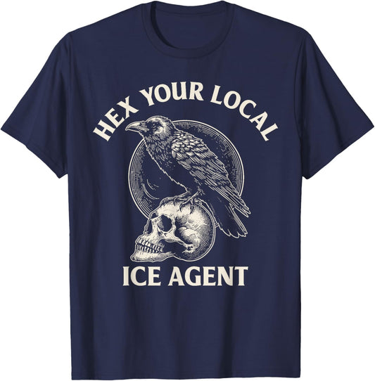 Hex Your Local ICE Agent T-Shirt - T-Shirt | Navy