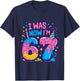 I was 6 Now Im 7 Birthday Shirt Dripping Style 7th Birthday T-Shirt - T-Shirt | Navy