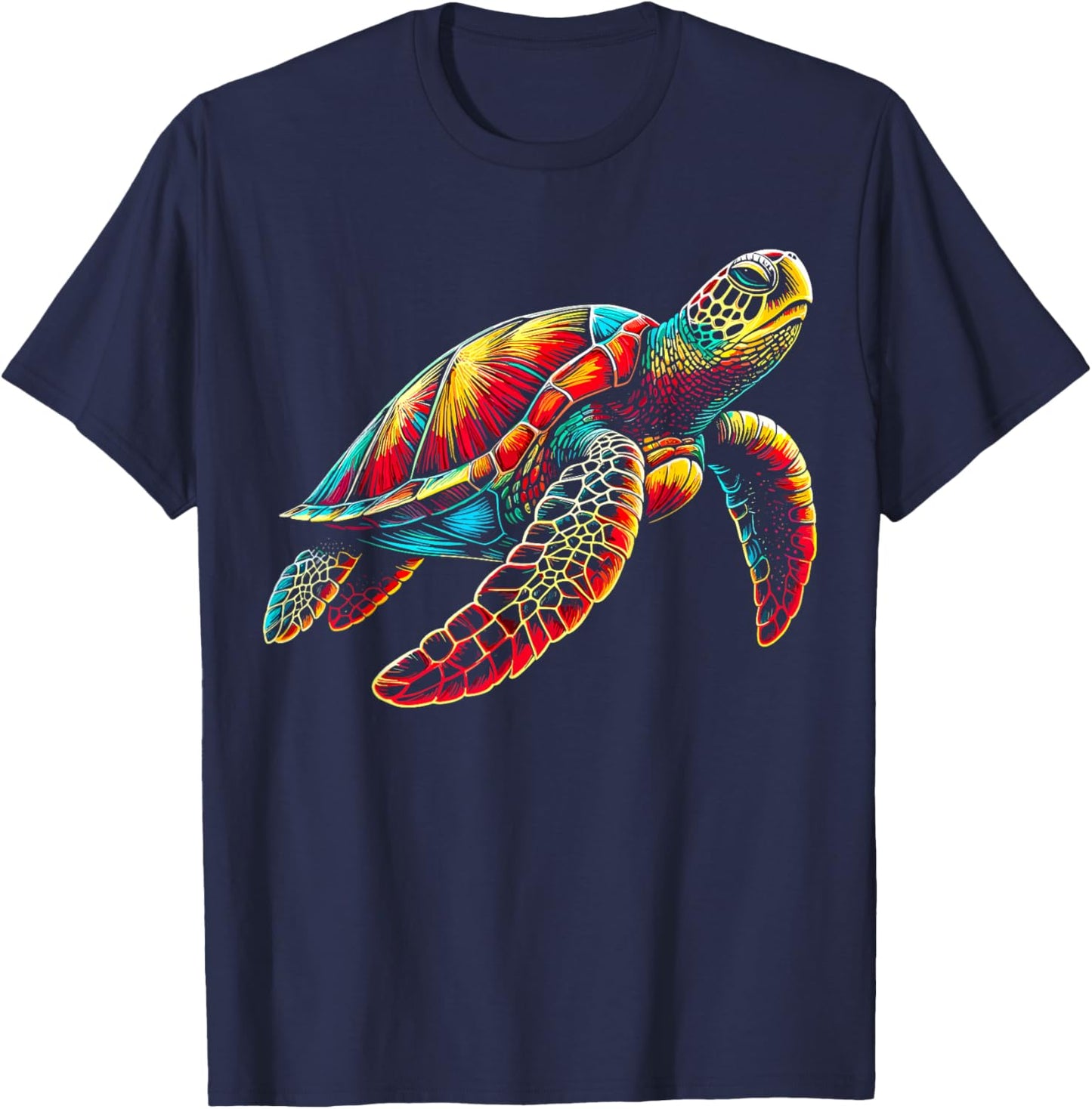 Hawaiian Sea Turtle Hawaii T-Shirt - T-Shirt | Navy
