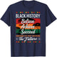 Black History Believe Achieve Succeed T-Shirt - T-Shirt | Navy