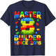 Master Builder 8th Birthday 2018 8 Years Old Building Brick T-Shirt - T-Shirt | Navy