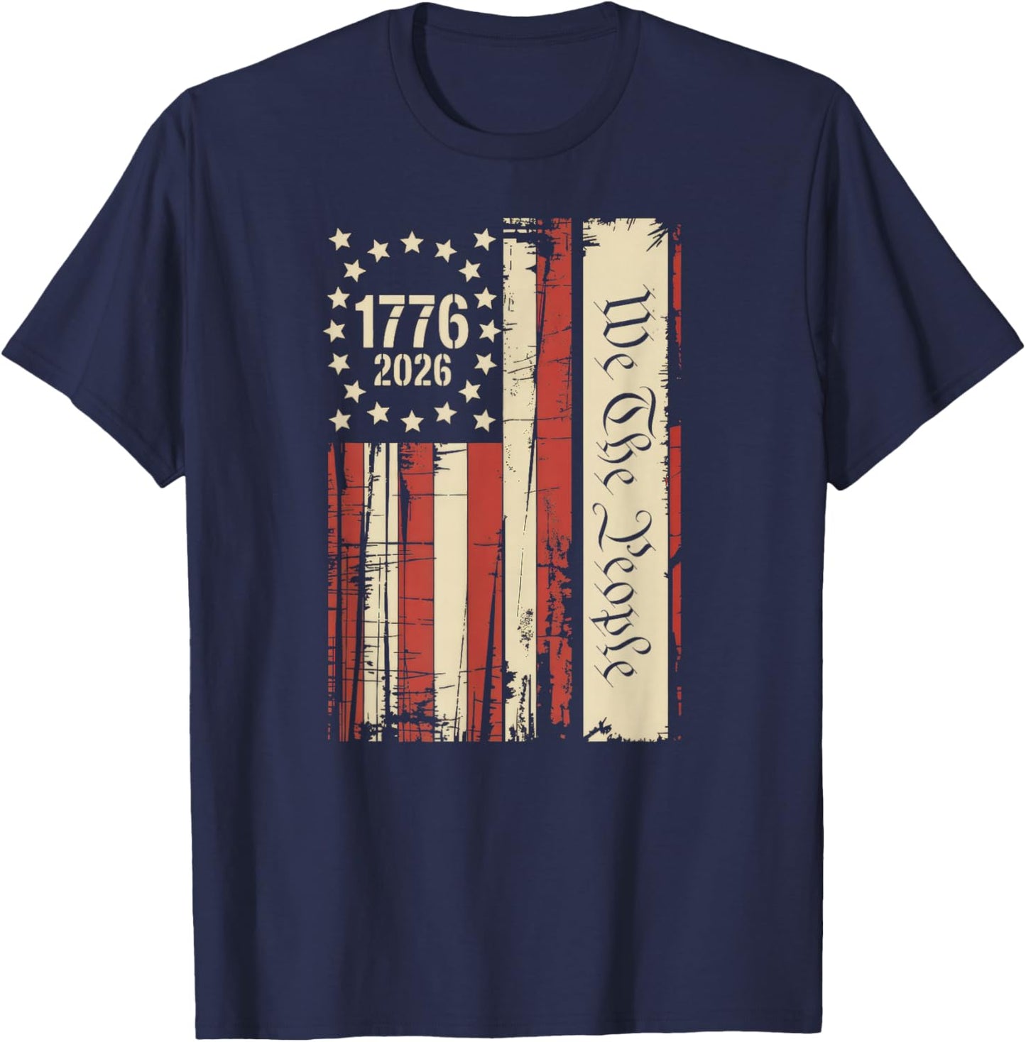 250 Years America Anniversary 250th Independence Day T-Shirt - T-Shirt | Navy