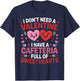 Funny Lunch Lady Valentine's Day Women Cafeteria Worker T-Shirt - T-Shirt | Navy