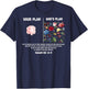 Your Plan and God's Plan Isaiah Bible Verse Flower Trust God T-Shirt - T-Shirt | Navy