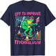 Off to Improve Mobility Retro Physical Therapy Frog Scooter T-Shirt - T-Shirt | Navy