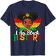 I Am Black History Kids Girls Black History Month T-Shirt - T-Shirt | Navy