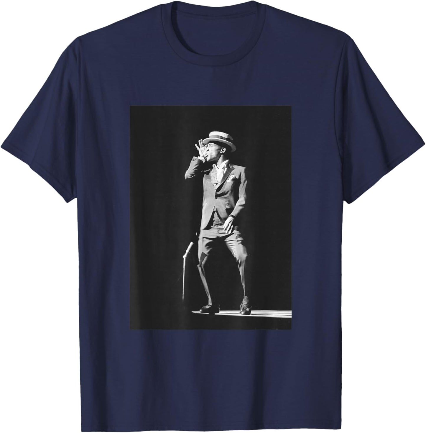 Sammy Davis Jr Rat Pack Singer Live in London 1961 T-Shirt - T-Shirt | Navy