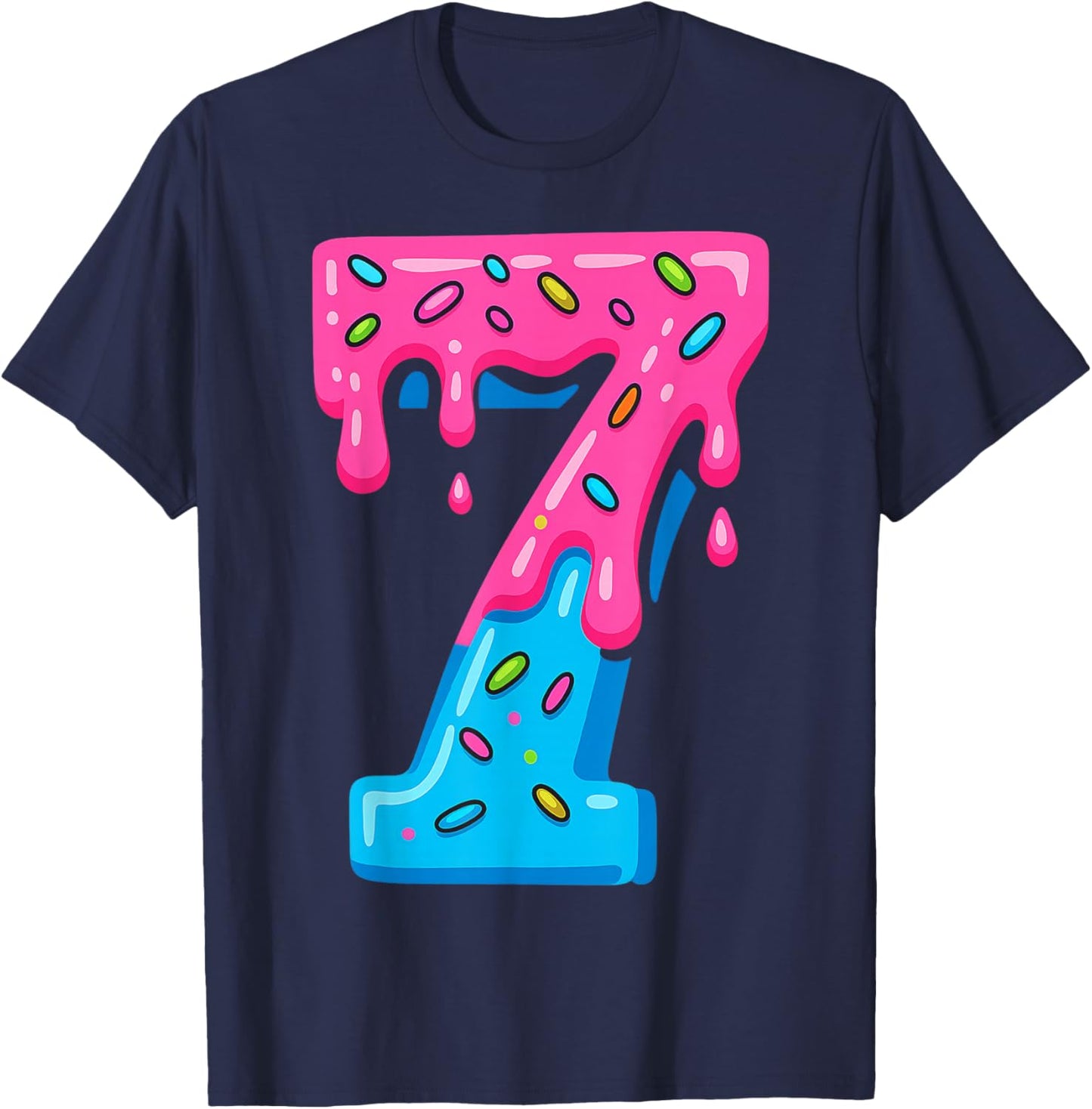 6 7 Couple Halloween Costume Ice Cream Drip Gen Alpha Slang T-Shirt - T-Shirt | Navy