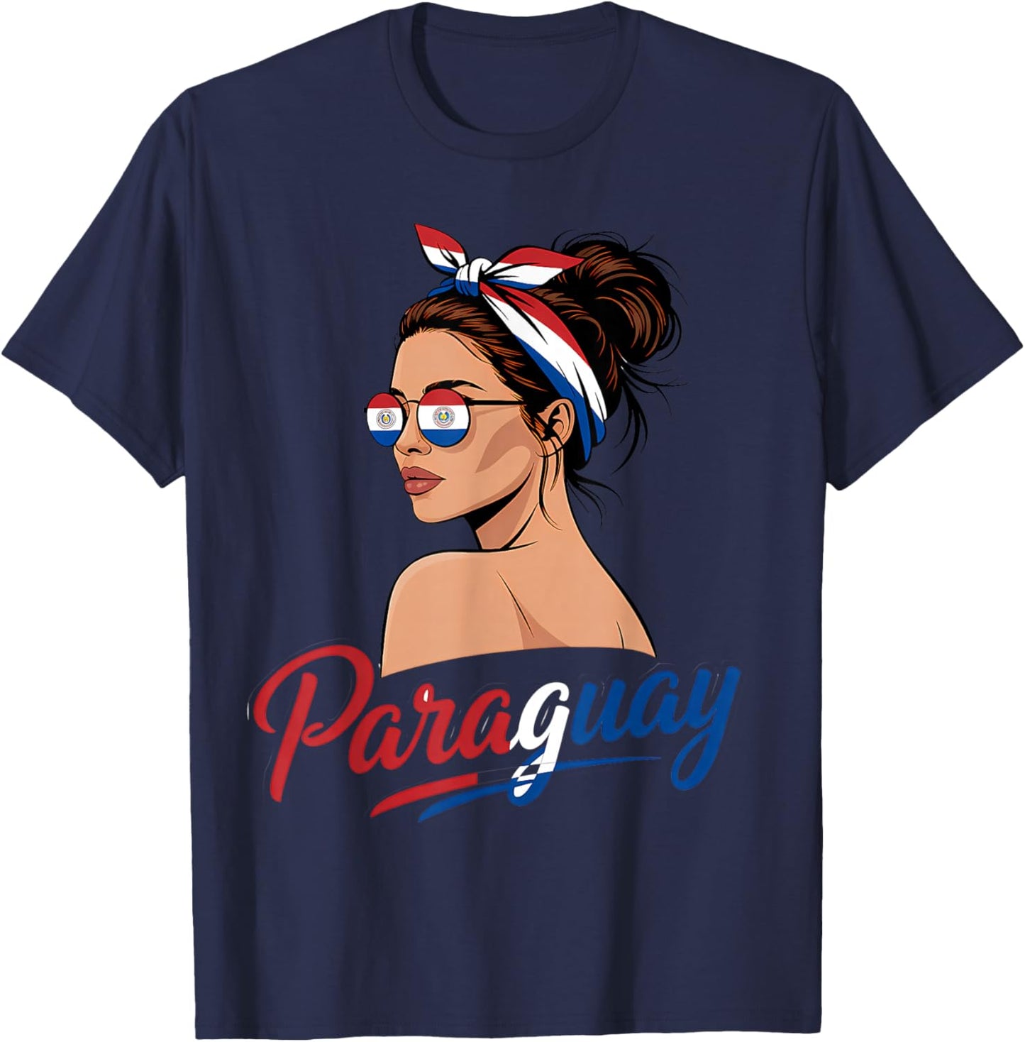 Paraguay Roots Paraguayan Flag T-Shirt - T-Shirt | Navy