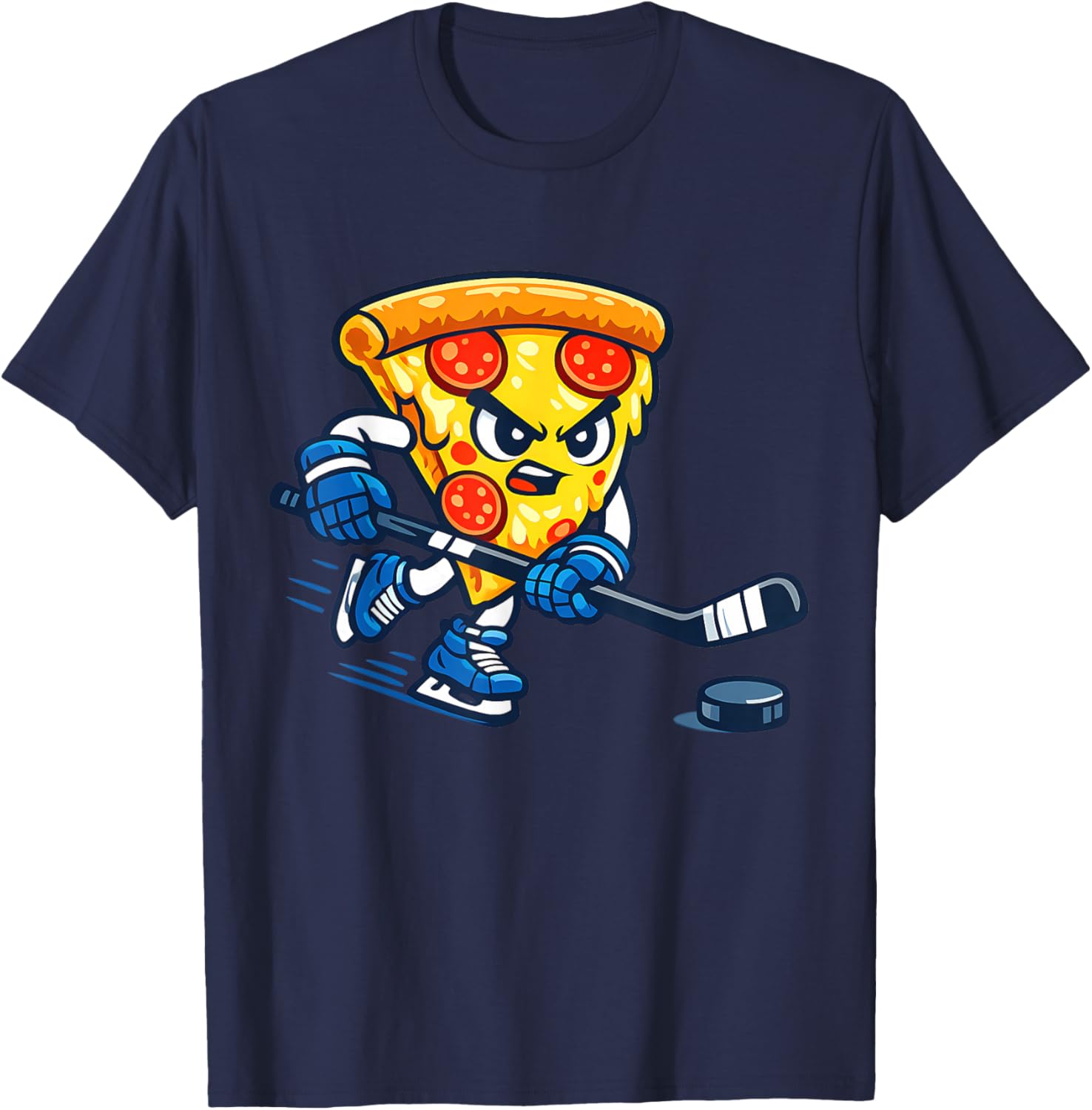Pizza Hockey T-Shirt - T-Shirt | Navy
