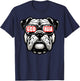 Bulldog Boys Youth Teen Kids Men Women Girls T-Shirt - T-Shirt | Navy
