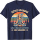 Retro Hippie Grandma Like A Regular Grandma Vintage T-Shirt - T-Shirt | Navy