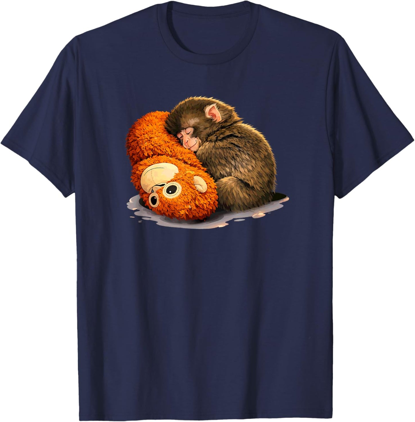 Baby Monkey Punch Cute Little Punch T-Shirt - T-Shirt | Navy