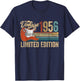 Vintage 1956 70th Birthday Gifts 70 Years Old Guitar Lover T-Shirt - T-Shirt | Navy