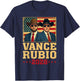 Vance Rubio 2028 President JD Vance Marco Rubio USA Flag T-Shirt - T-Shirt | Navy