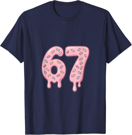 67 Alpha Slang Internet Meme Aura Energy T-Shirt - T-Shirt | Navy