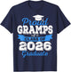 Super Proud Gramps of 2026 Graduate Senior Graduation Family T-Shirt - T-Shirt | Navy