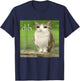 Funny Meowl Dih Meme Cursed Cat Owl Brainrot Internet Silly T-Shirt - T-Shirt | Navy