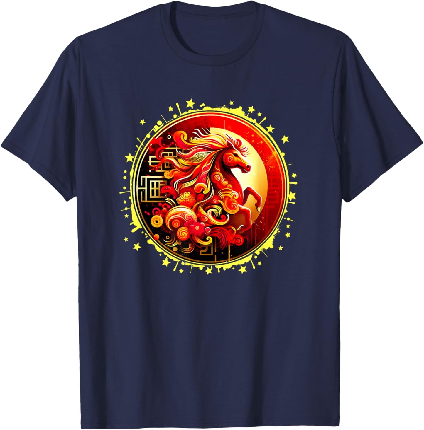Year of The Horse 2026 Lunar New Year Chinese New Year 2026 T-Shirt - T-Shirt | Navy