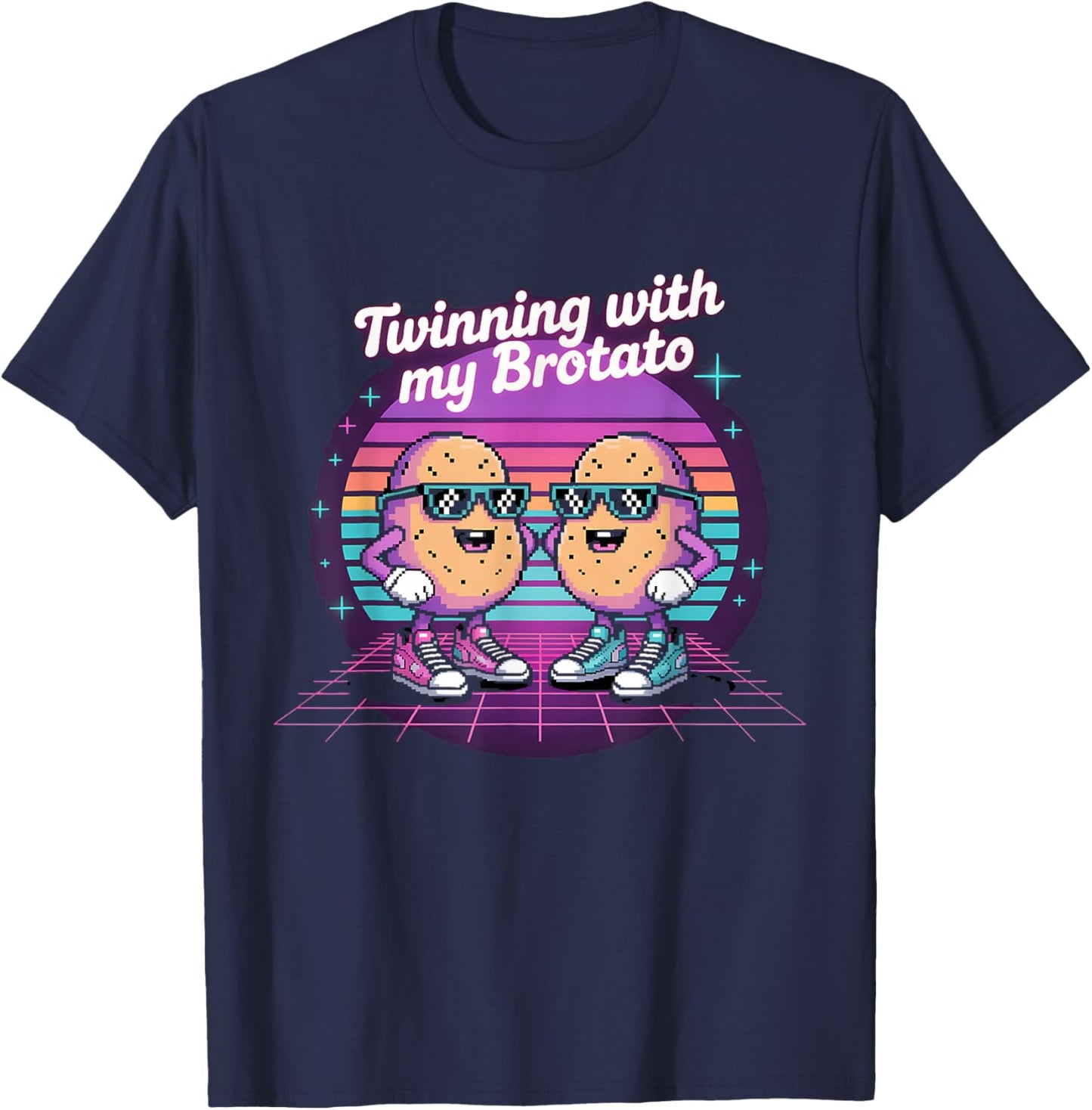 Twinning with My Brotato T-Shirt - T-Shirt | Navy