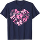 Valentine Coquette Pink Bow Heart Women Girls Kids T-Shirt - T-Shirt | Navy