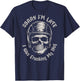 Sorry I'm Late I was Cranking My Hog Funny Skull Biker T-Shirt - T-Shirt | Navy