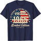 61st Birthday Vintage 1965 61 Year Old Gifts Men USA Flag T-Shirt - T-Shirt | Navy