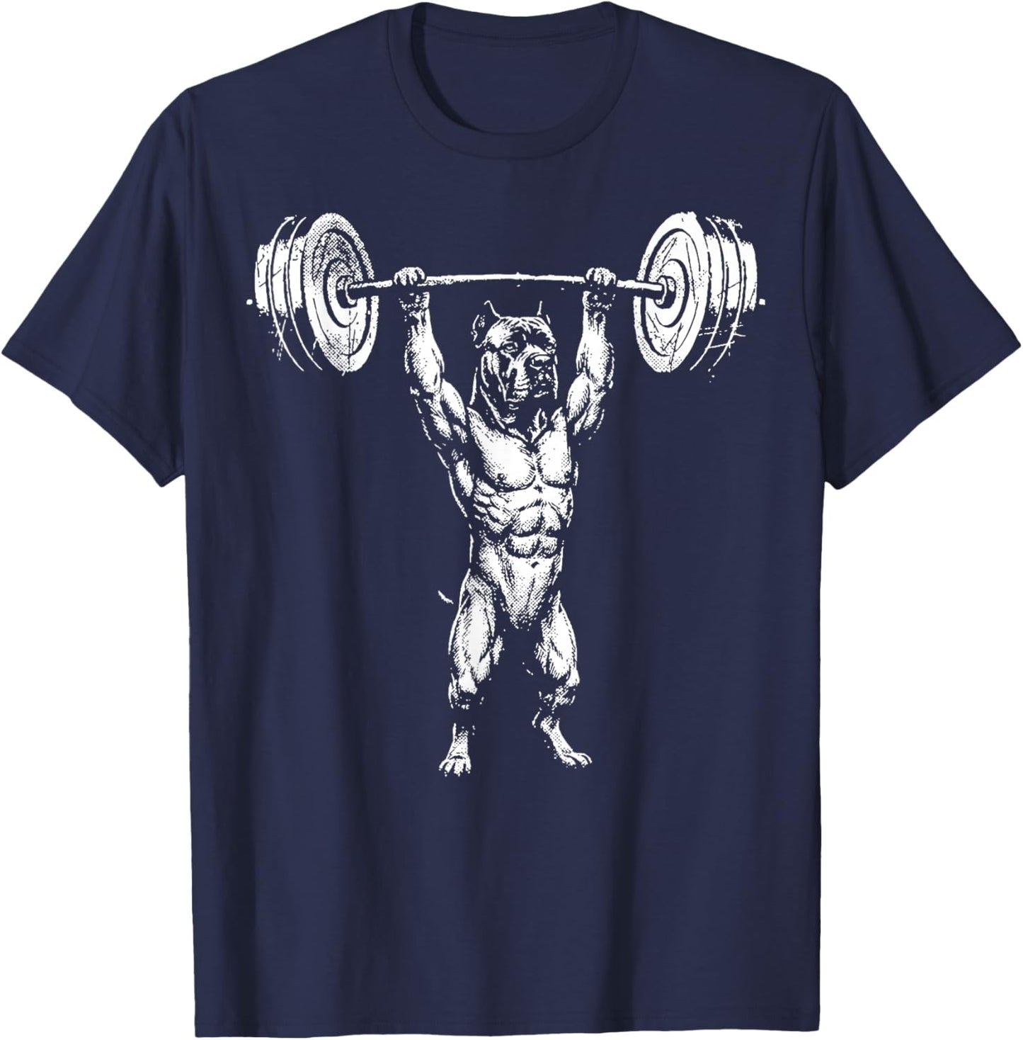Cane Corso Weightlifting Fitness T-Shirt - T-Shirt | Navy