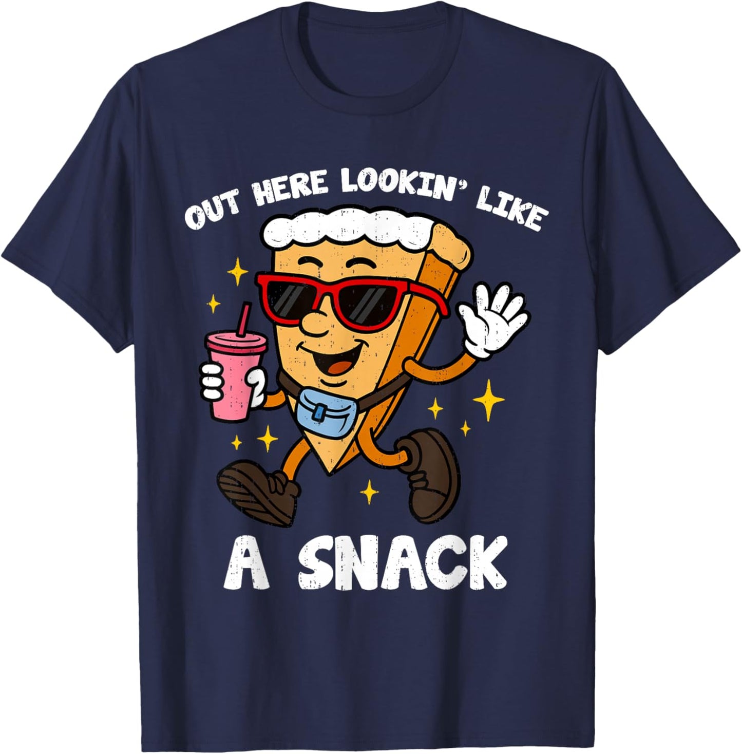 Pumpkin Pie Lookin Like Snack Funny Thanksgiving Boys Girls T-Shirt - T-Shirt | Navy