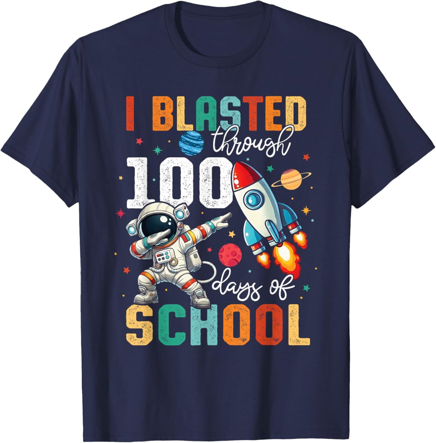 100th Day Boys Kids T-Shirt - T-Shirt | Navy