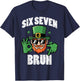 Six Seven Bruh 6 7 St Patricks Day 67 Paddys Kids Boys Youth T-Shirt - T-Shirt | Navy