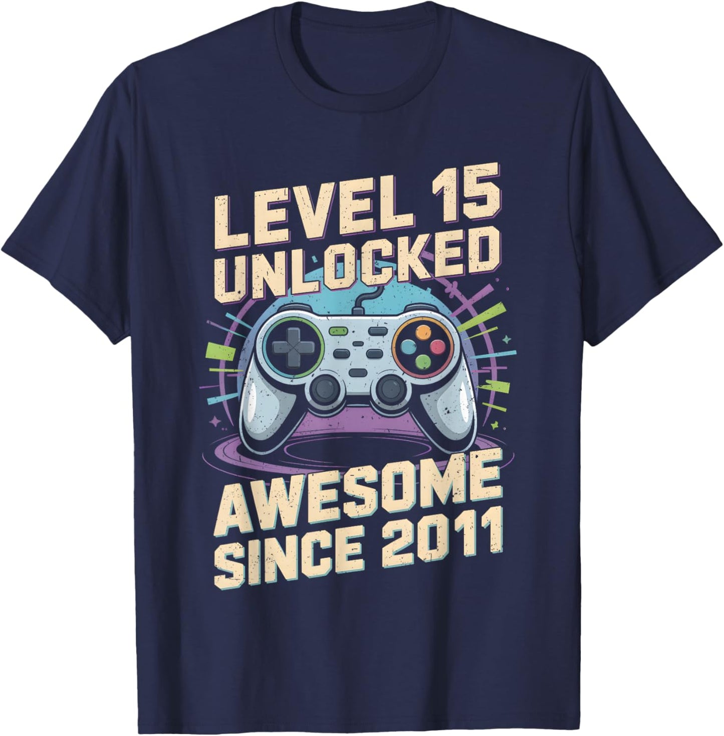 15 Year Old Bday Decorations Son Boy 15yr 2011 15th Birthday T-Shirt - T-Shirt | Navy