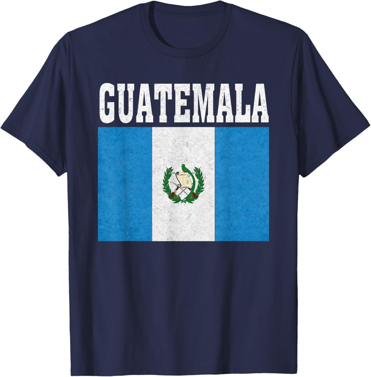 Guatemala Flag Patriotic National Roots Souvenir T-Shirt - T-Shirt | Navy