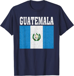 Guatemala Flag Patriotic National Roots Souvenir T-Shirt - T-Shirt | Navy