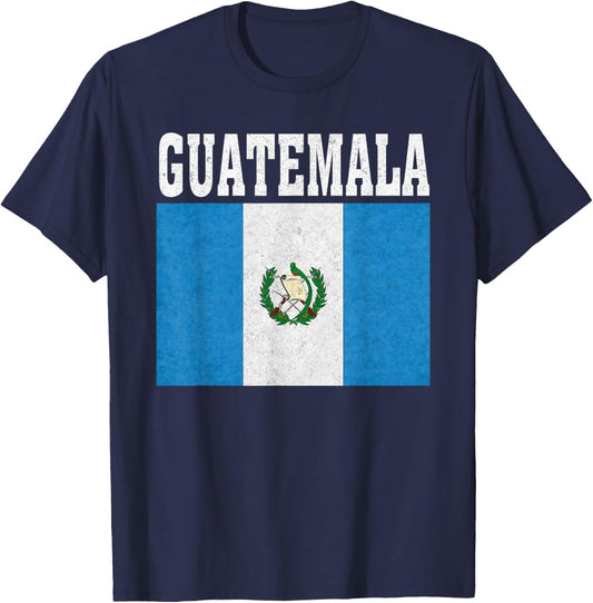 Guatemala Flag Patriotic National Roots Souvenir T-Shirt - T-Shirt | Navy