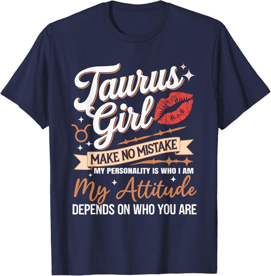 Zodiac Sign Taurus Sign Constellation Birthday Horoscope T-Shirt - T-Shirt | Navy