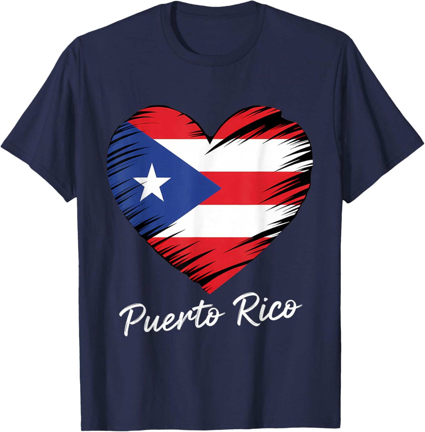 Puerto Rico Flag Puerto Rican Flag Boricua T-Shirt - T-Shirt | Navy