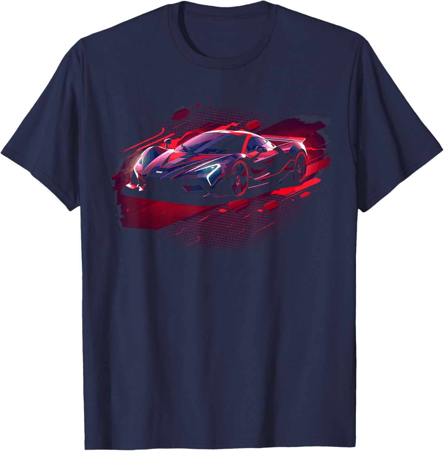 Supercar Sports Car T-Shirt - T-Shirt | Navy