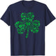 Coquette Bow St Patricks Day Lucky Shamrock Saint Pattys Day T-Shirt - T-Shirt | Navy