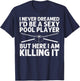 Funny Billiards Art Women Billiard Lover Pool Player T-Shirt - T-Shirt | Navy