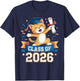 Class of 2026 Graduation Cat Elementary Graduate 2026 Kids T-Shirt - T-Shirt | Navy