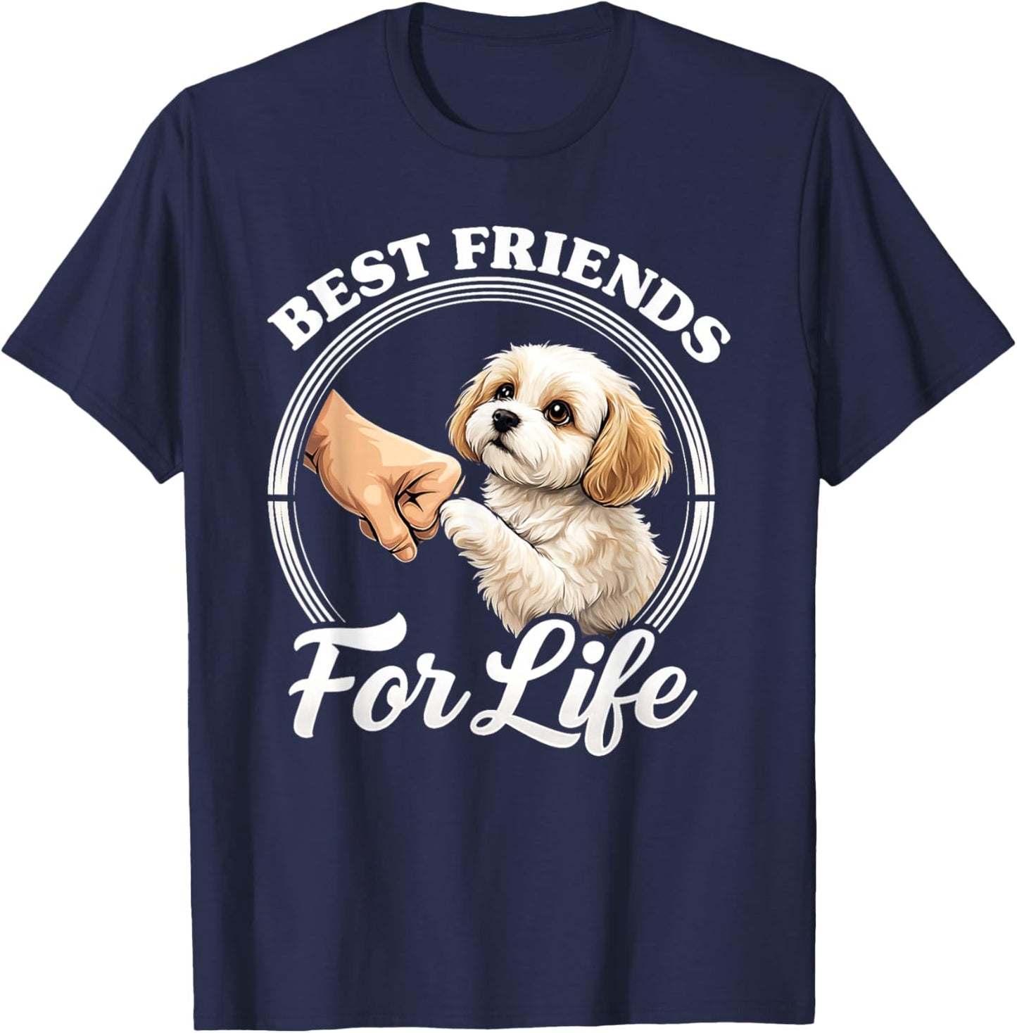 Cavachon Dog Lover Design Beautiful Cavachon T-Shirt - T-Shirt | Navy