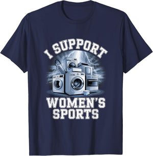 I Support Sports Unwearable Aduld Humor Bootleg T-Shirt - T-Shirt | Navy
