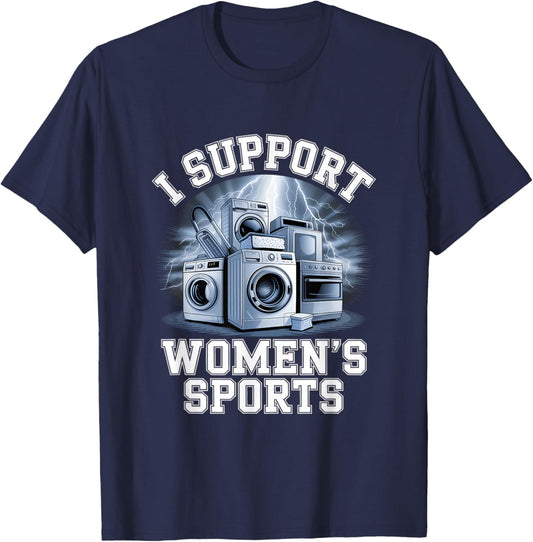I Support Sports Unwearable Aduld Humor Bootleg T-Shirt - T-Shirt | Navy