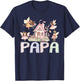 Fairy Papa Magical Floral Birthday Girl Fairytale Matching T-Shirt - T-Shirt | Navy