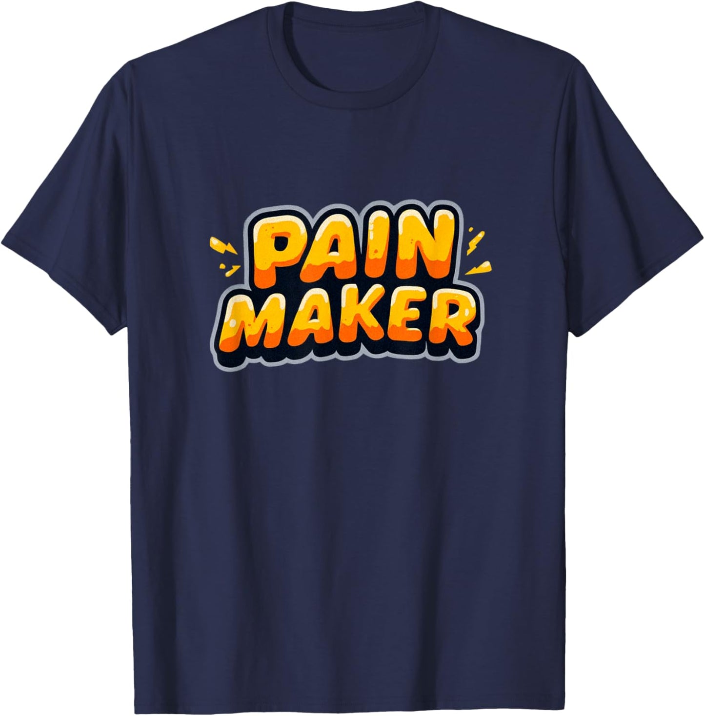 Cool Pain Maker Logo for Boys and Girls T-Shirt - T-Shirt | Navy